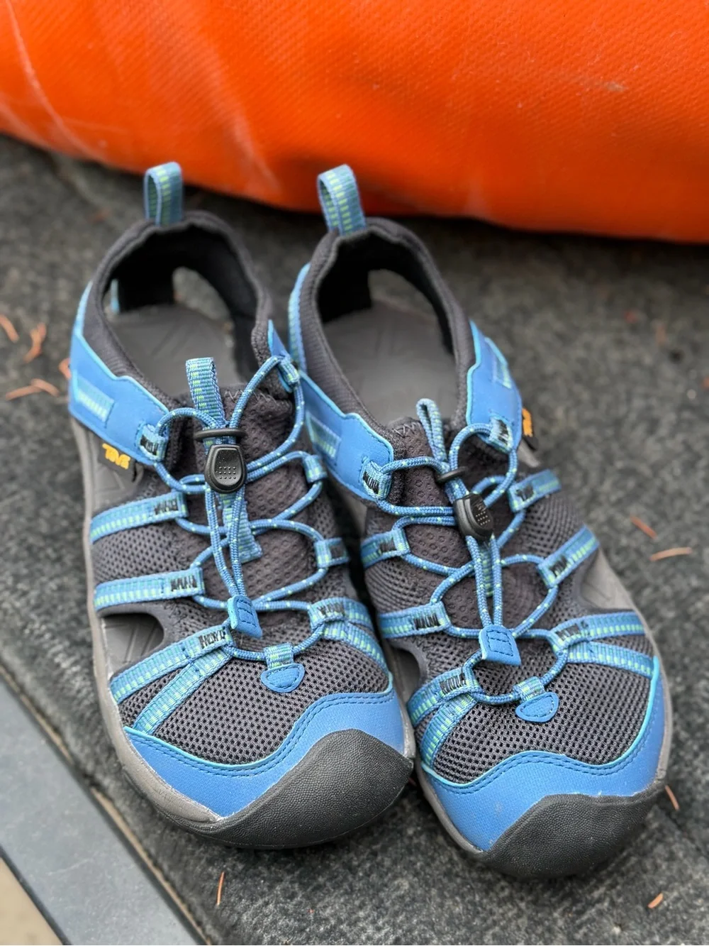 Teva Boy’s Black and Blue Outdoor Sandal